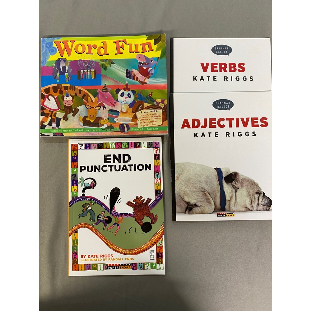 Word Fun Grammar Basics Adjectives‎ Verbs End Punctuation Books Set 4 Homeschool